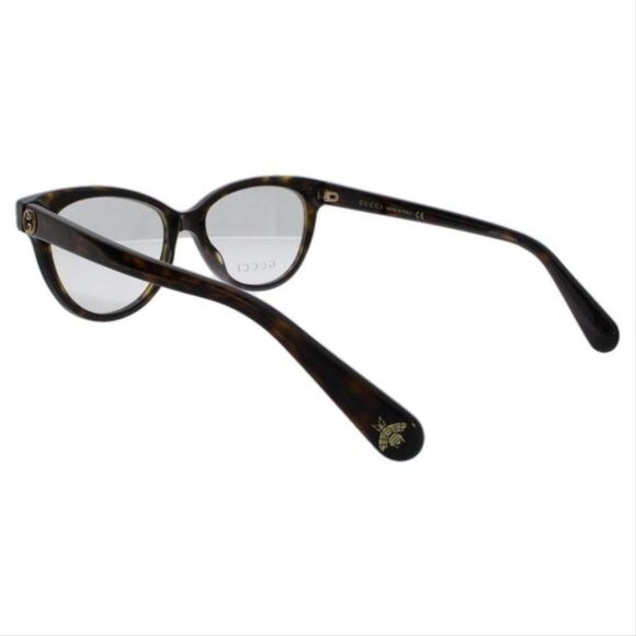 GUCCI Havana Oval Women's Eyeglasses GG0373O 002 - Picture 4 of 5